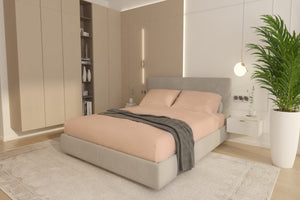 Cearceaf cu elastic Microfibra 160x200+2 Fete Perna