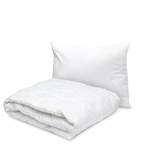 Set Eco Pilota Alba 140x200+1 Perne Alba 50x70,Bax 5 seturi