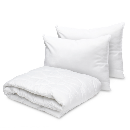 Set Pilota Alba 200x220 250gr + 2 Perne Albe 50x70