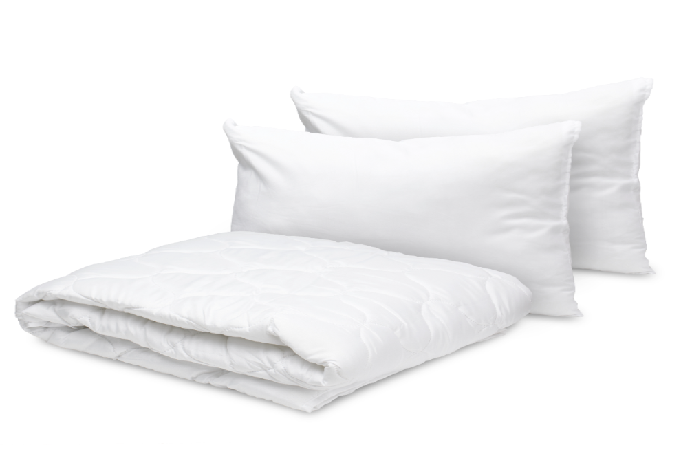 Set Pilota Alba 200x220 + 2 Perne Albe 50x70