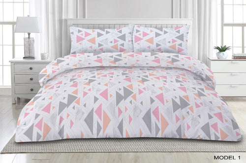 Set Lenjerie de Pat 2 Pers + 2 Perne Micro 50x70