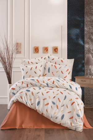 Lenjerie de Pat 2 Pers Gold Ranforce 4 Pcs