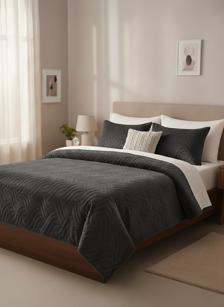 Cuvertura de Pat Velvet 220/240 + 2 Fete de Perna