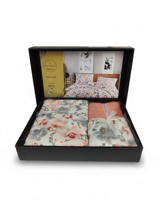 Lenjerie De Pat 2 Pers Karden Flower 4 Pcs
