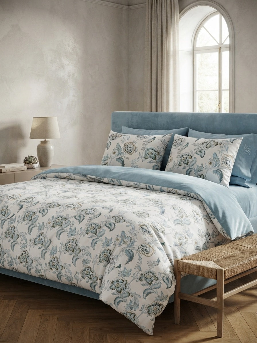 Homeberry Lenjerie De Pat 2 Pers, 100% Bumbac, 220x240