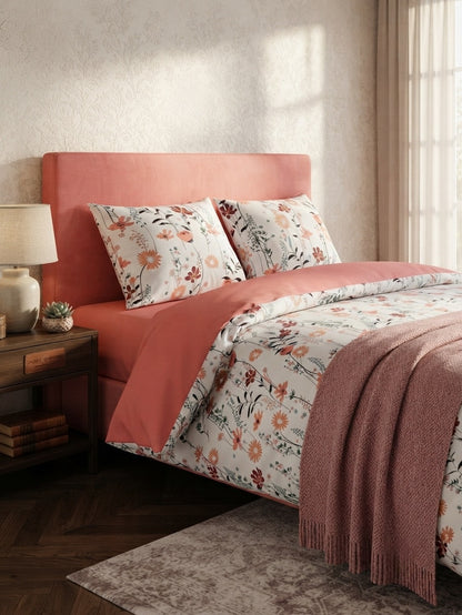 Homeberry Lenjerie De Pat 2 Pers, 100% Bumbac, 220x240