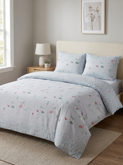 Homeberry Lenjerie De Pat 2 Pers, 100% Bumbac, 220x240