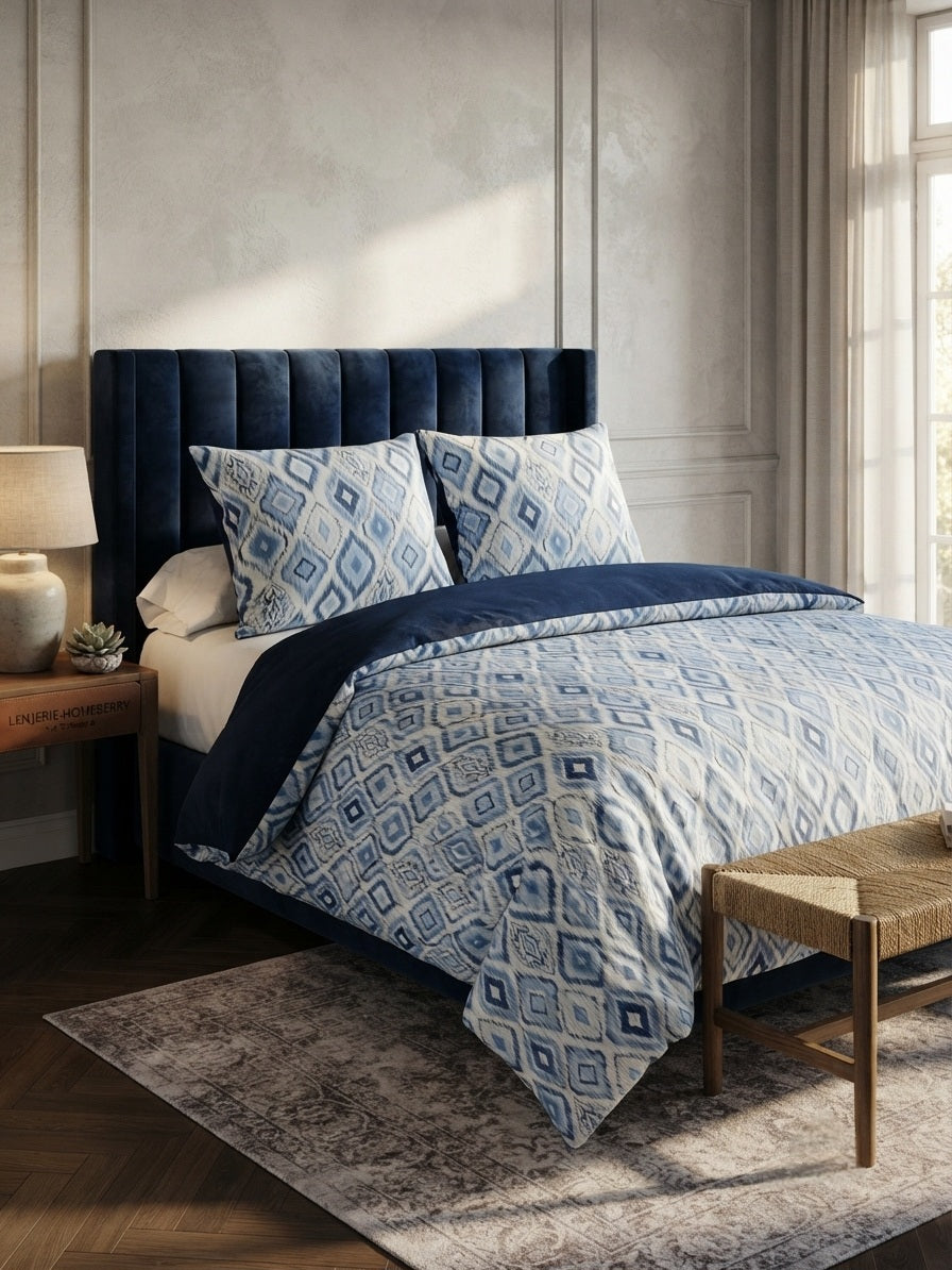 Homeberry Lenjerie De Pat 2 Pers, 100% Bumbac, 220x240