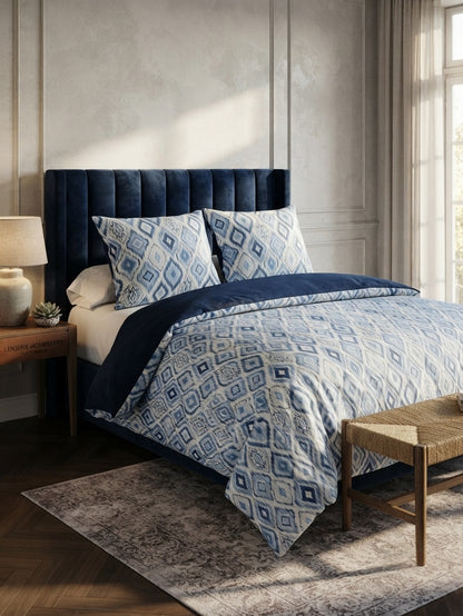 Homeberry Lenjerie De Pat 2 Pers, 100% Bumbac, 220x240