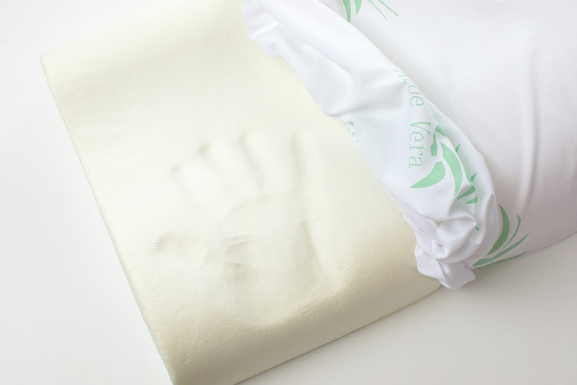 Perna Brius Ergonomica, Microfibra super soft, Umplutura perna, Burete memory foam, Burete Memory Aloe Vera, 40x60, imagine produs