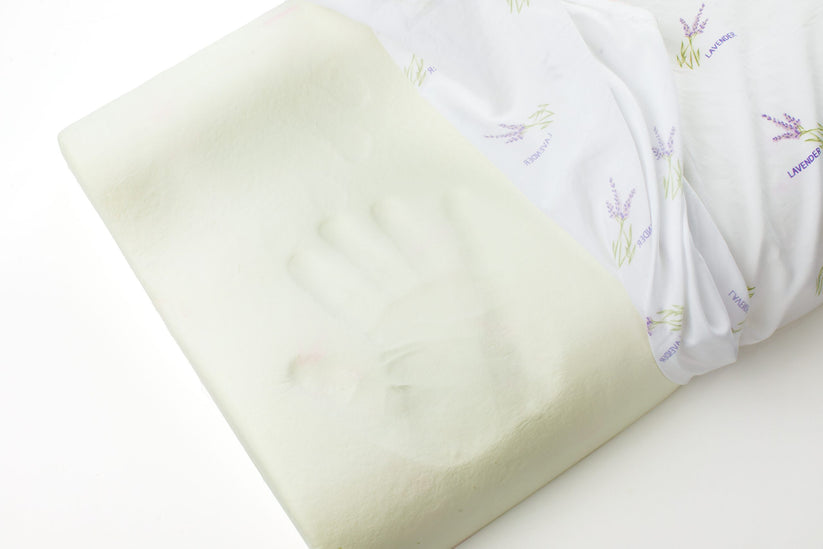 Perna Brius Ergonomica, Microfibra super soft, Umplutura perna, Burete memory foam, Burete Memory Lavender, 40x60, imagine produs