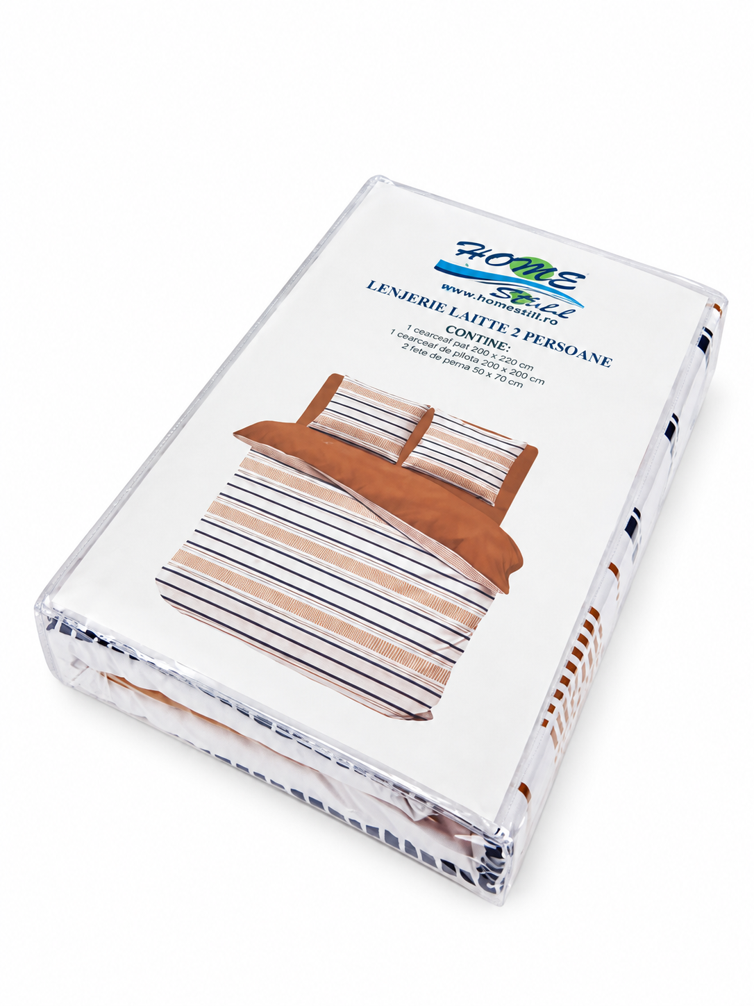 Lenjerie De Pat Latte 2 Pers, Microfibra, 220x240