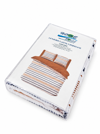 Lenjerie De Pat Latte 2 Pers, Microfibra, 220x240
