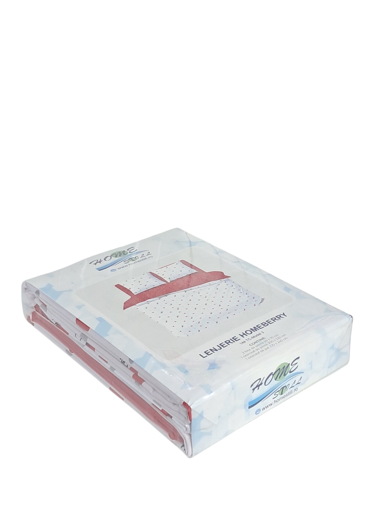 Homeberry Lenjerie De Pat 2 Pers, 100% Bumbac, 220x240