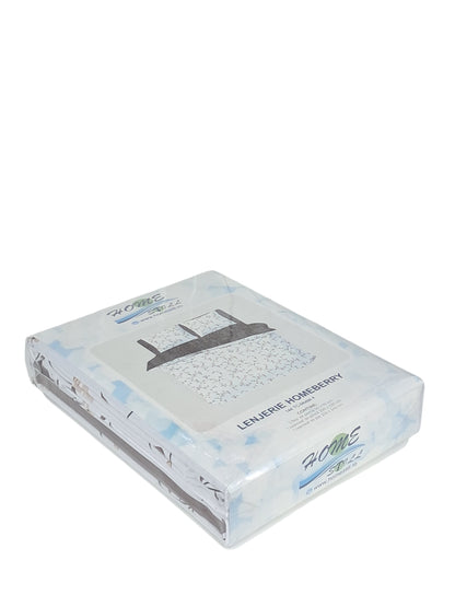Homeberry Lenjerie De Pat 2 Pers, 100% Bumbac, 220x240