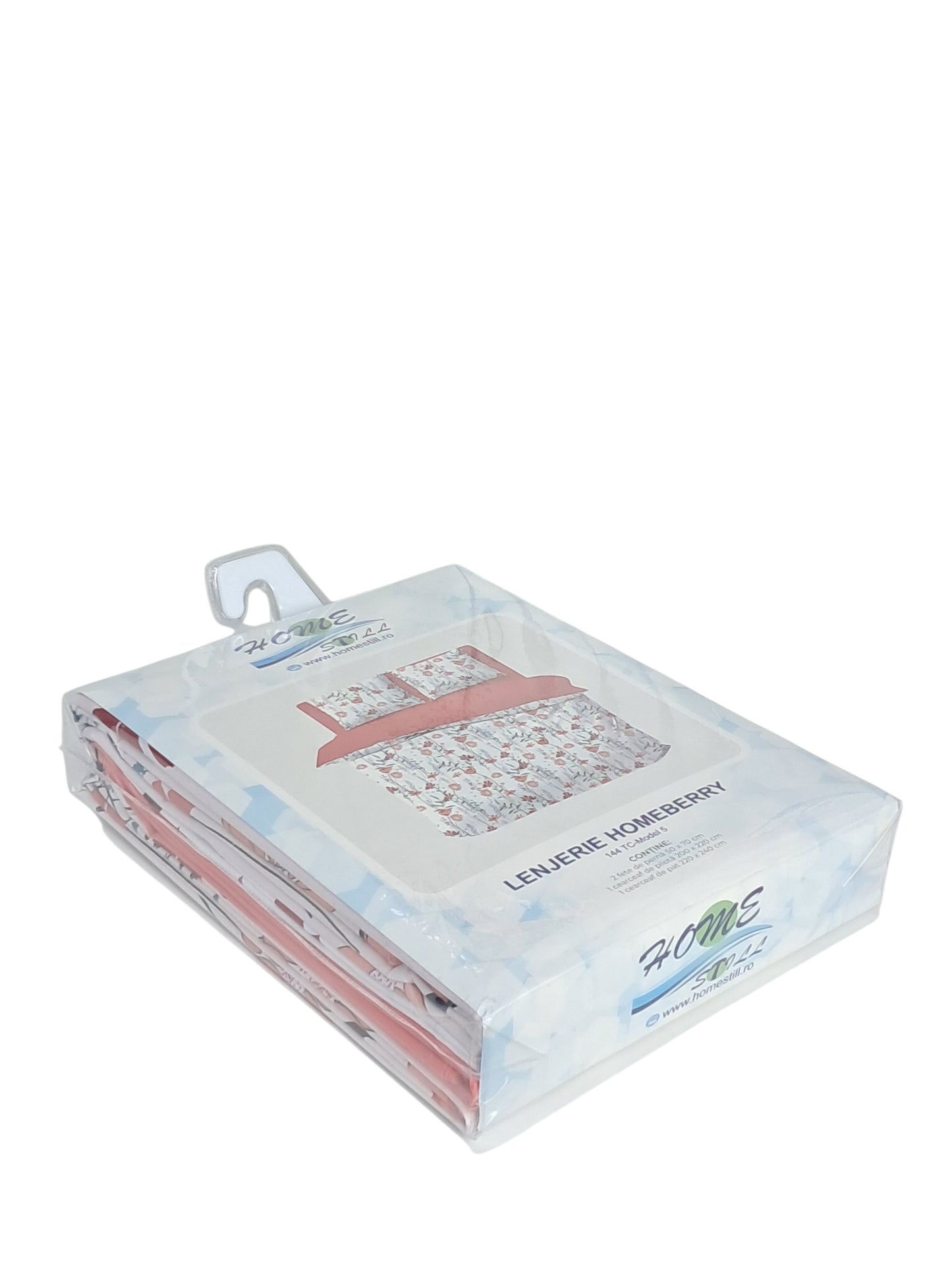 Homeberry Lenjerie De Pat 2 Pers, 100% Bumbac, 220x240