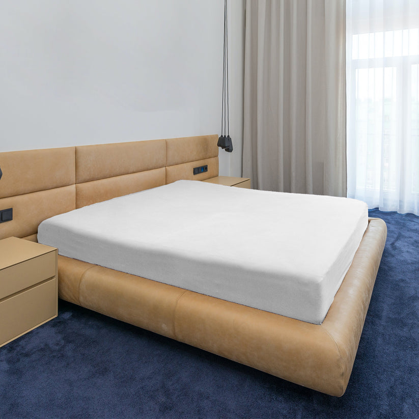 Husa Brius Impermeabila cu elastic bumbac, Bumbac 100%, 160x200, detaliu produs