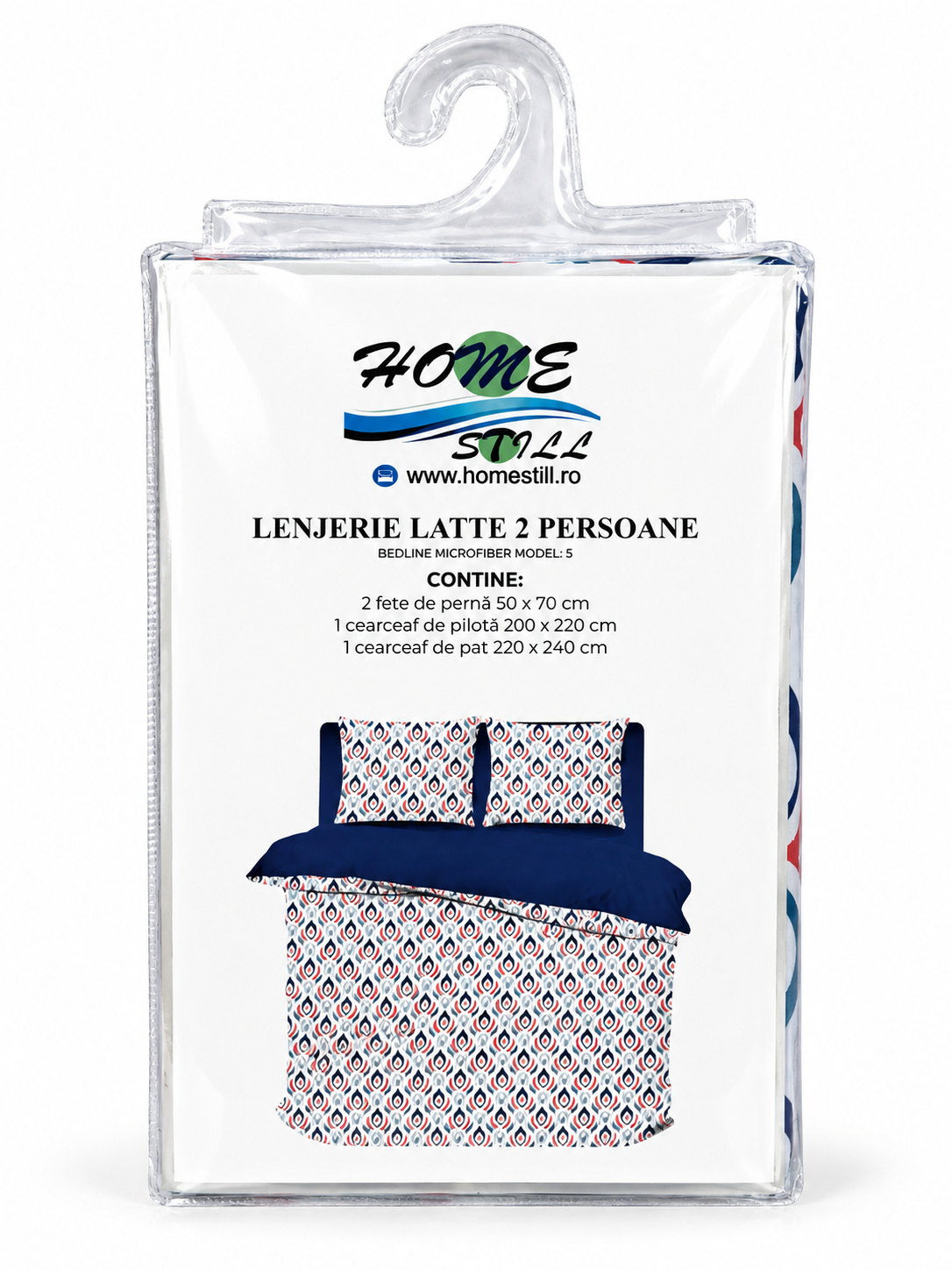 Lenjerie De Pat Latte 2 Pers, Microfibra, 220x240