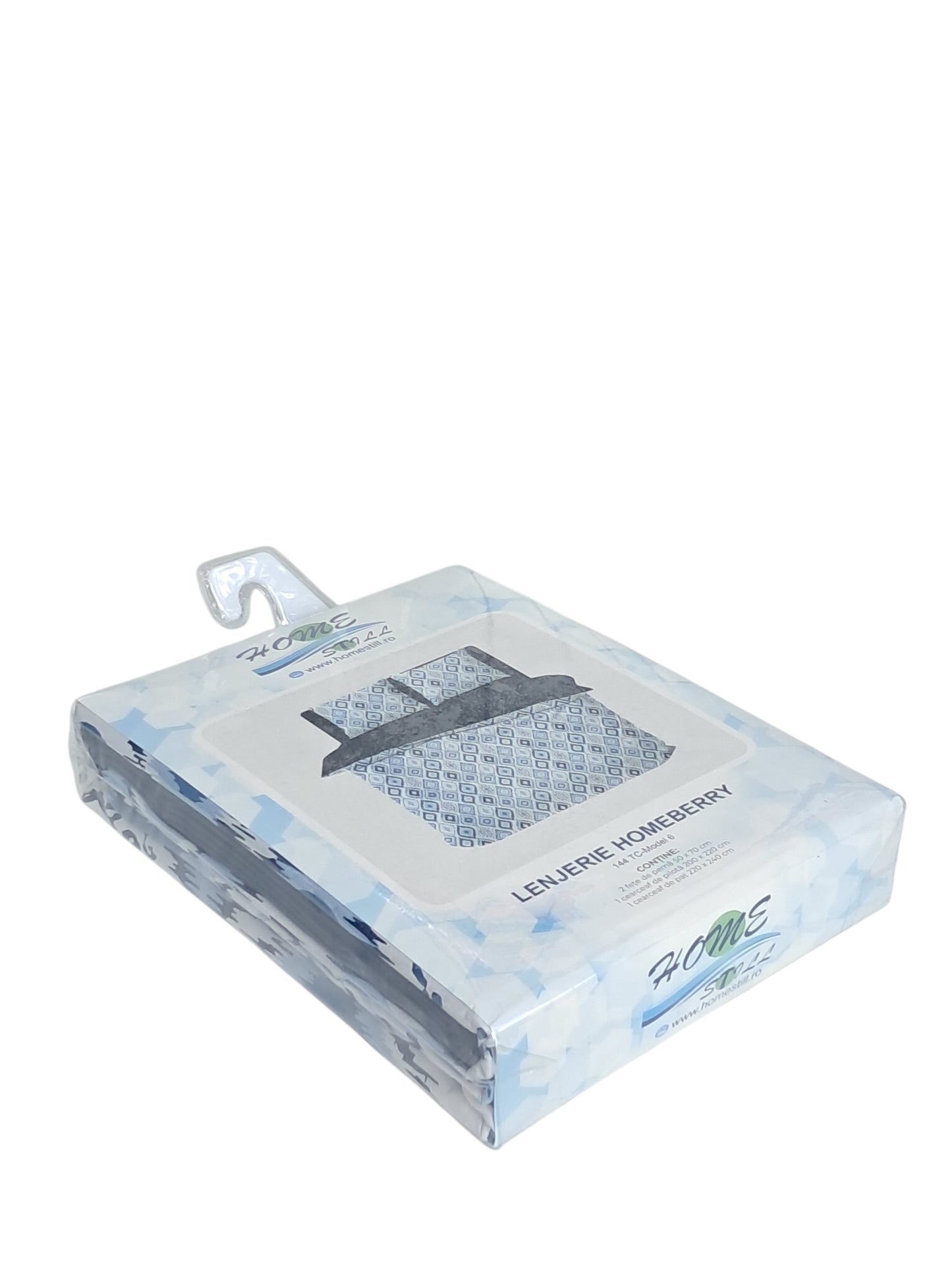 Homeberry Lenjerie De Pat 2 Pers, 100% Bumbac, 220x240