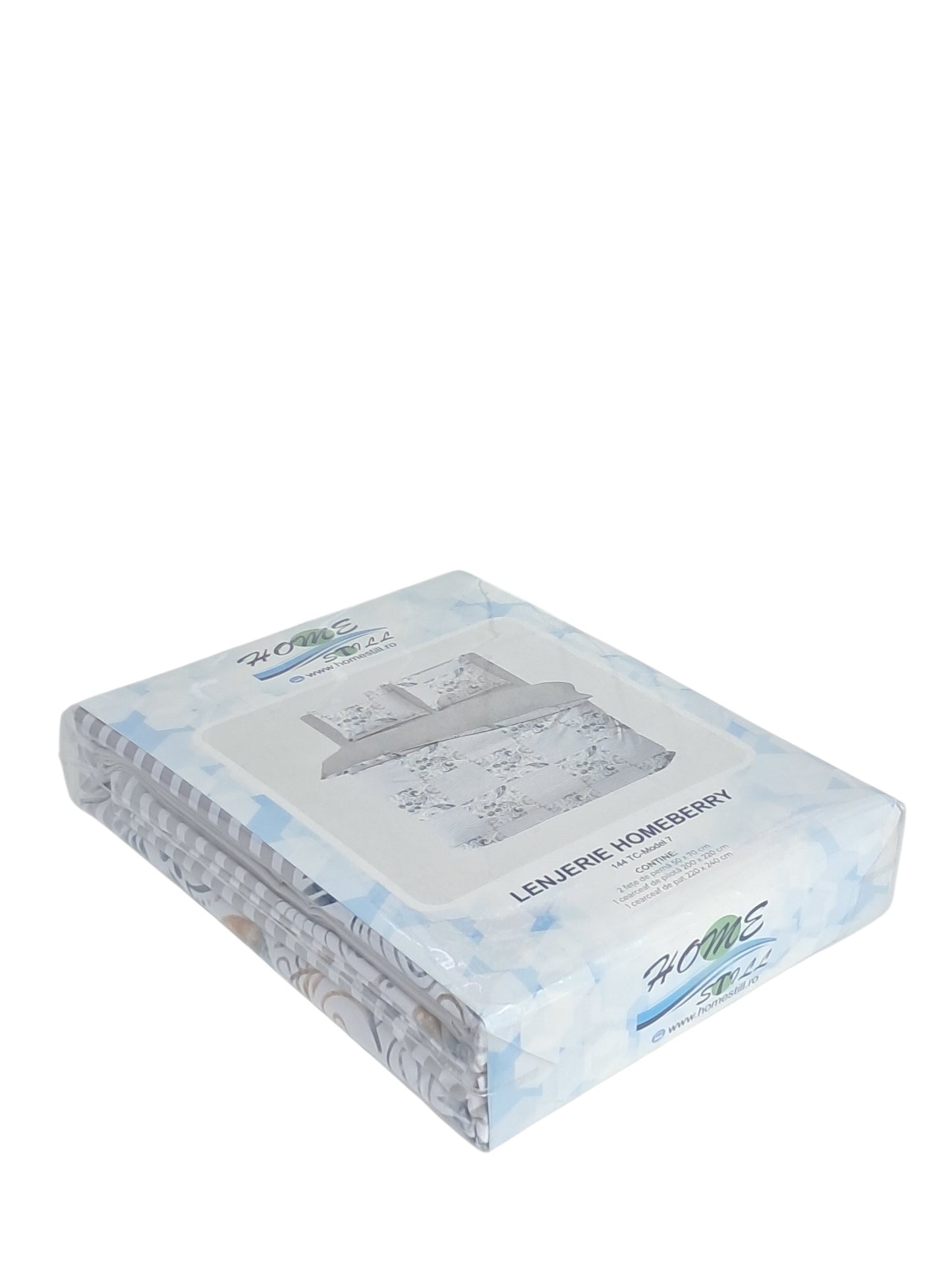Homeberry Lenjerie De Pat 2 Pers, 100% Bumbac, 220x240