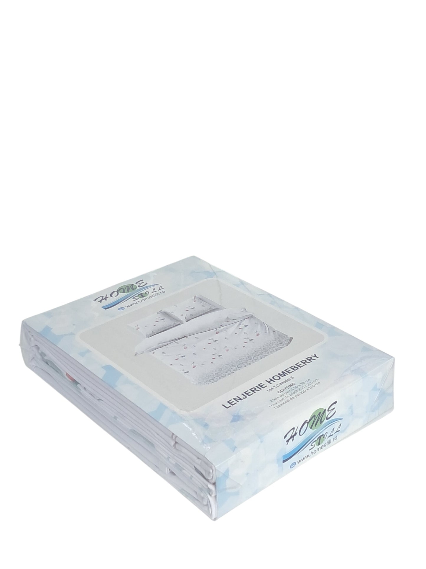 Homeberry Lenjerie De Pat 2 Pers, 100% Bumbac, 220x240