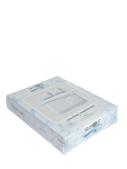 Homeberry Lenjerie De Pat 2 Pers, 100% Bumbac, 220x240