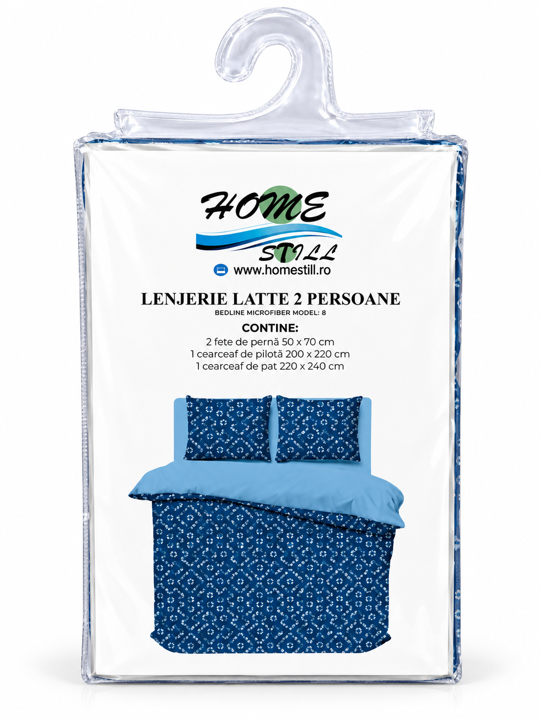 Lenjerie De Pat Latte 2 Pers, Microfibra, 220x240