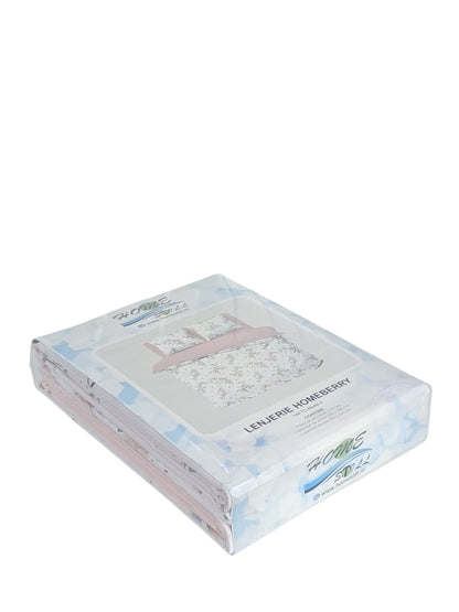 Homeberry Lenjerie De Pat 2 Pers, 100% Bumbac, 220x240