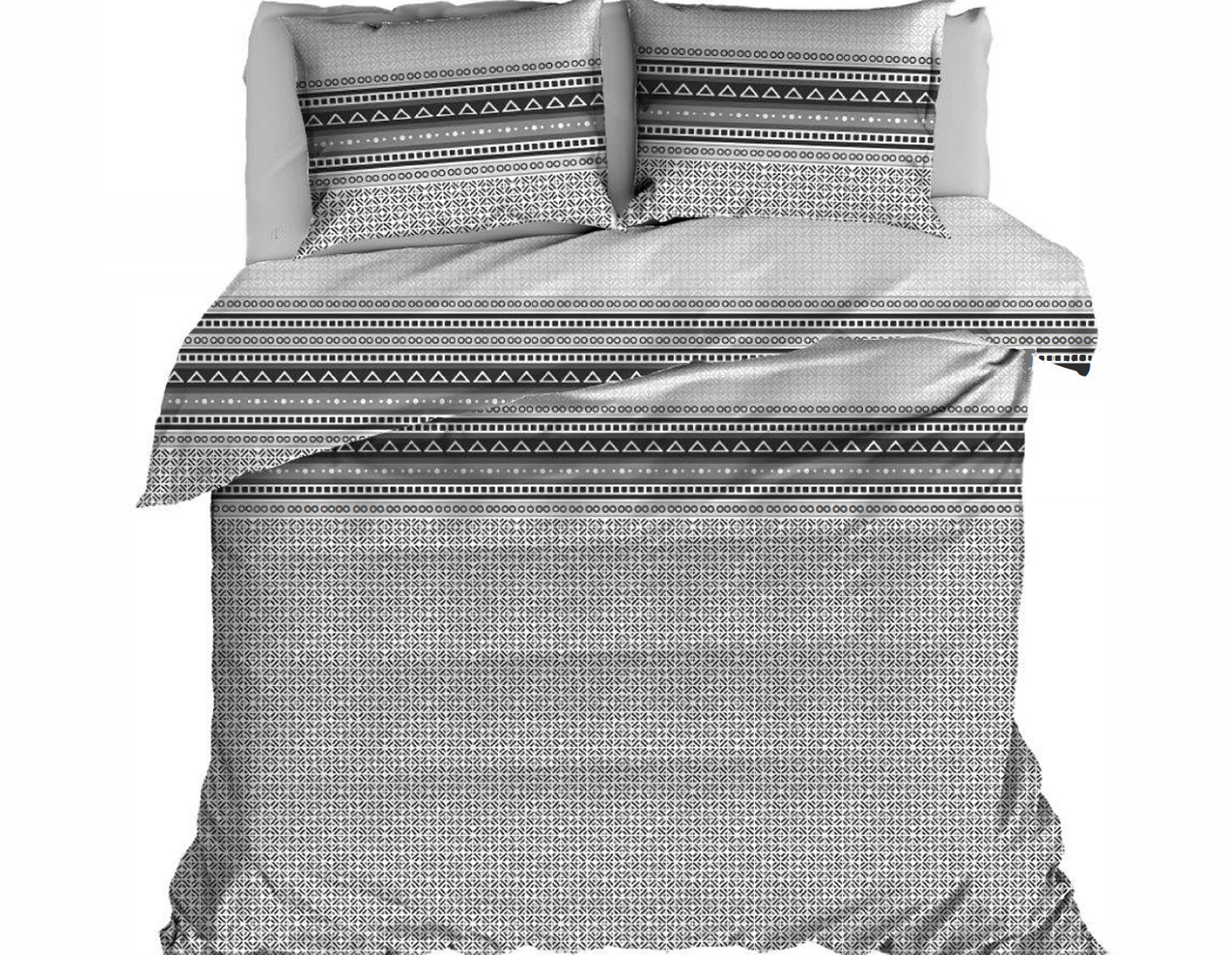 Lenjerie de Pat Ranforce 2 Pers 4 Pcs