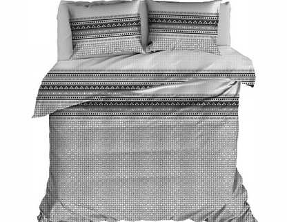 Lenjerie de Pat Ranforce 2 Pers 4 Pcs
