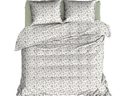 Lenjerie de Pat Ranforce 2 Pers 4 Pcs