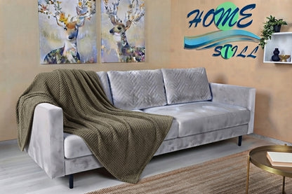 Patura Popcorn, Microfibra tip Jacquard,200x220,Homestill
