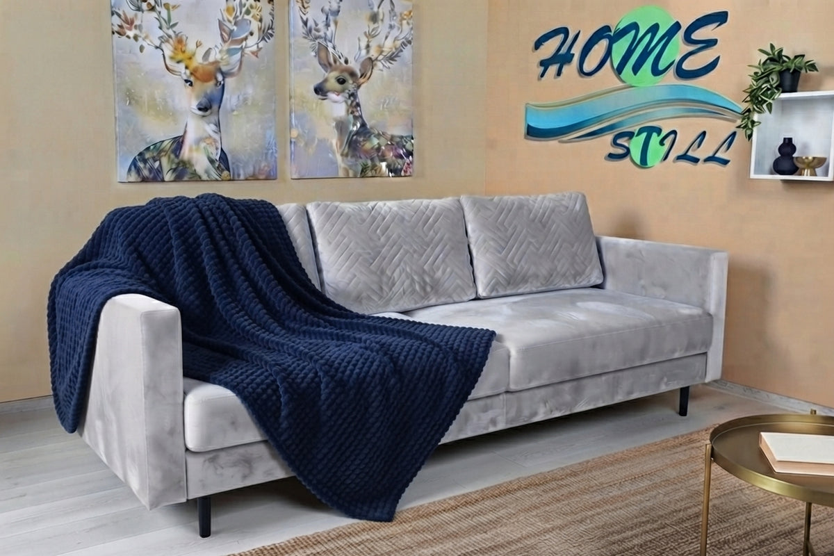 Patura Popcorn, Microfibra tip Jacquard,200x220,Homestill