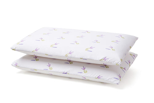 Set 2 Perne Memory Lavender 40x70 Micro