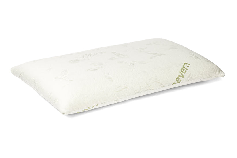 Perna Brius Memory Trilly, Microfibra de tip tricot, Umplutura perna, Burete memory foam perforat, Aloe Vera, 40x70, imagine produs