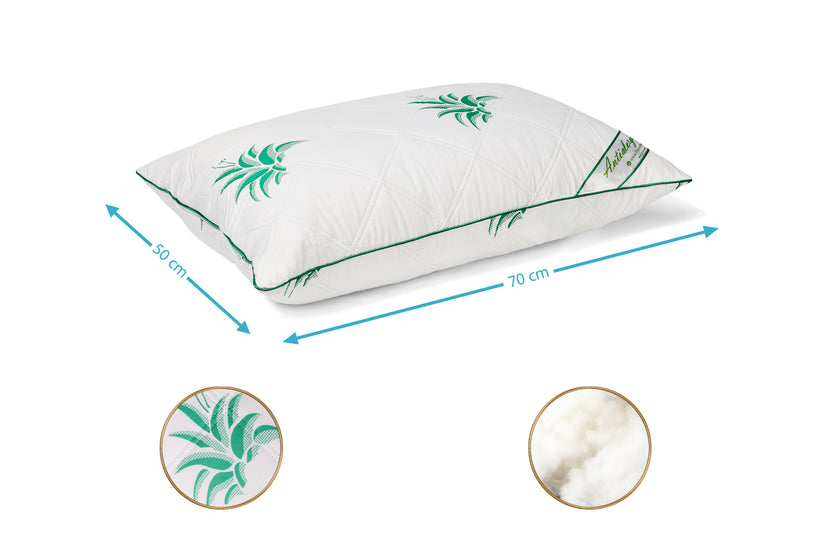 Perna Brius Matlasata Aloe Vera, 50x70, Nivel de fermitate mediu, 50x70, imagine produs