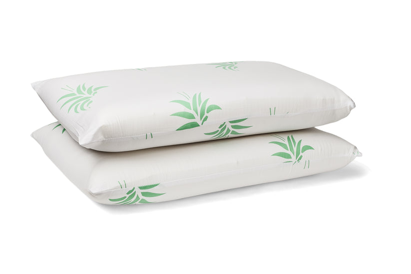 Set Brius 2 Perne Memory Aloe Vera, Microfibra super soft, Umplutura perna, Burete memory foam, Micro 40x70, 40x70, detaliu produs