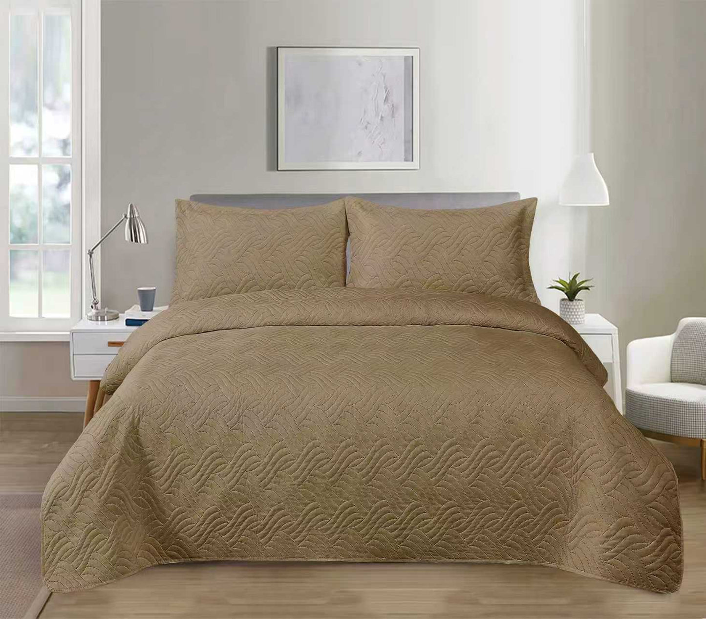 Cuvertura de Pat Velvet 220/240 + 2 Fete de Perna