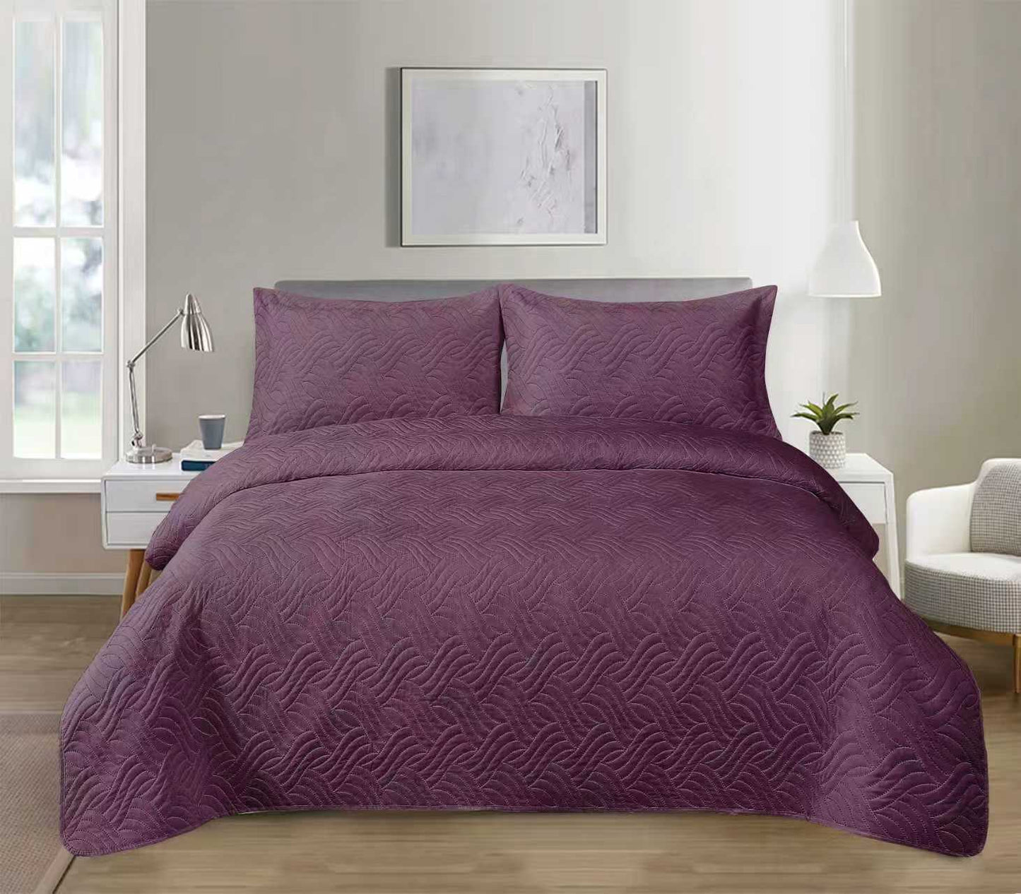 Cuvertura de Pat Velvet 220/240 + 2 Fete de Perna