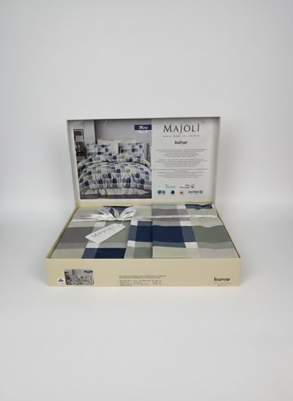 Lenjerie de Pat 2 Pers. Majoli 4 Pcs