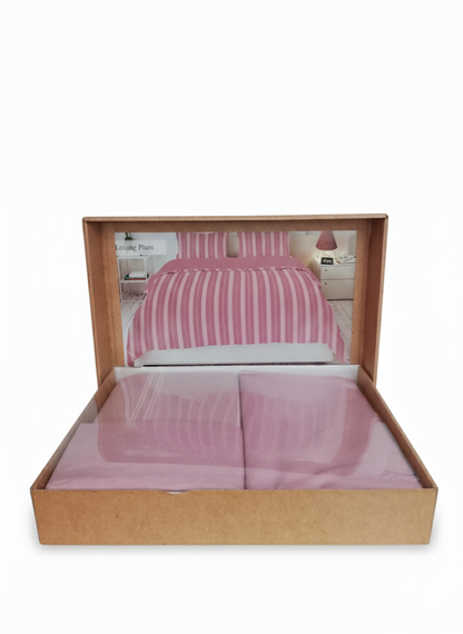 Lenjerie de Pat 2 Pers. Natural Soft 4 Pcs