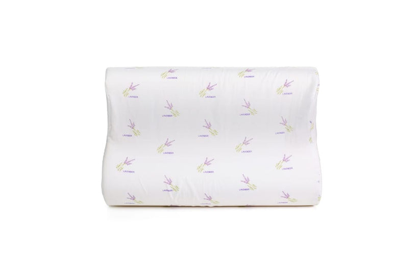 Perna Brius Ergonomica, Microfibra super soft, Umplutura perna, Burete memory foam, Burete Memory Lavender, 40x60, detaliu produs