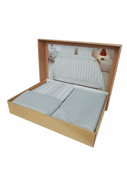 Lenjerie de Pat 2 Pers. Natural Soft 4 Pcs
