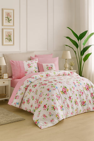 Lenjerie de Pat 2 Pers. Majoli 4 Pcs