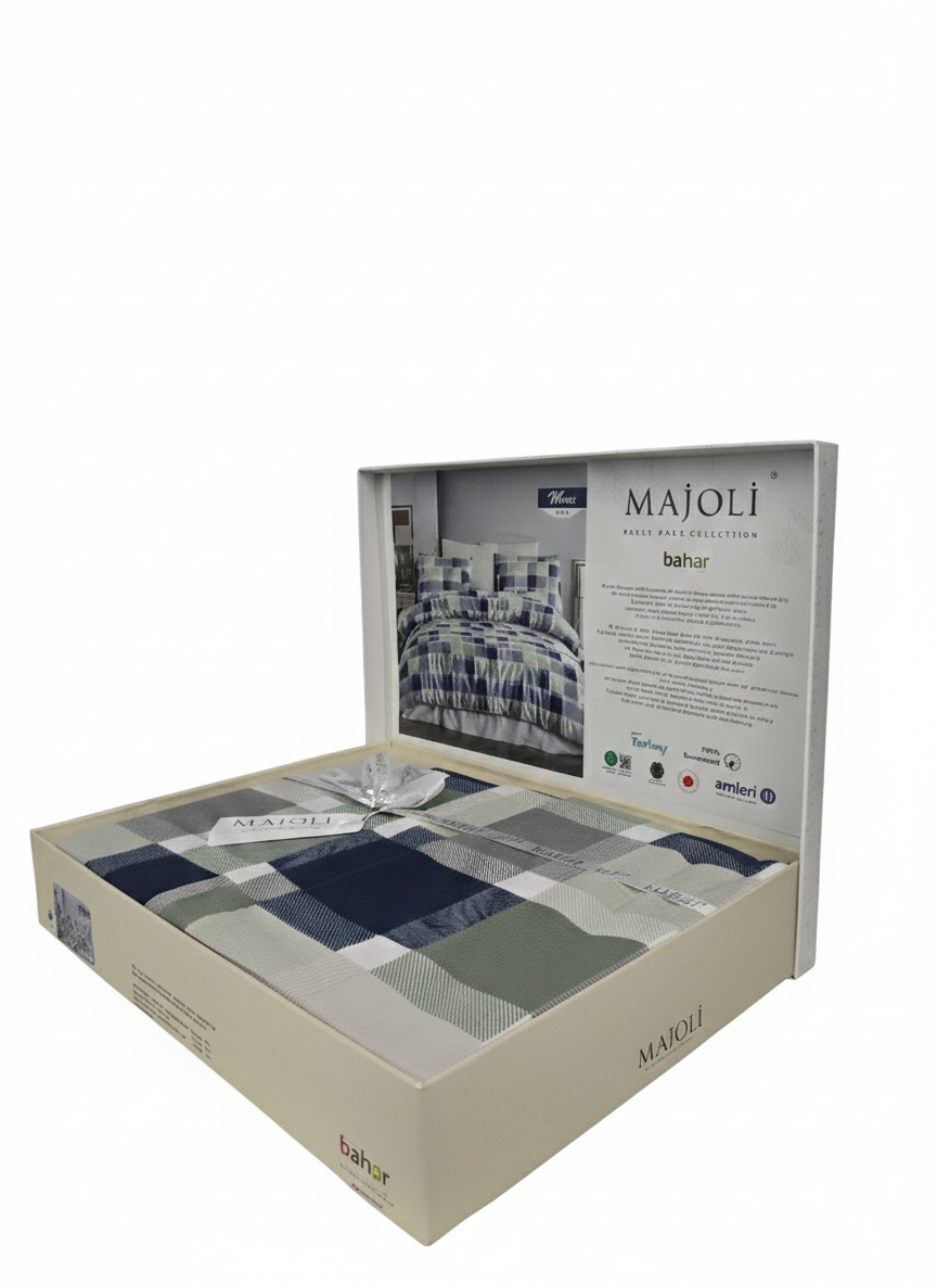 Lenjerie de Pat 2 Pers. Majoli 4 Pcs