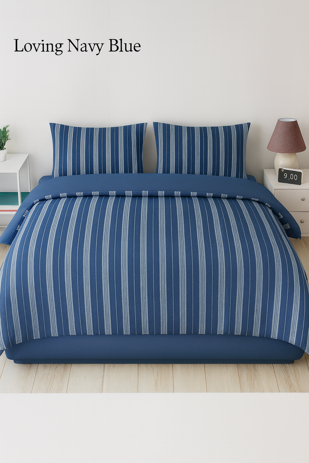 Lenjerie de Pat 2 Pers. Natural Soft 4 Pcs