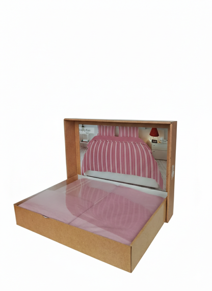 Lenjerie de Pat 2 Pers. Natural Soft 4 Pcs